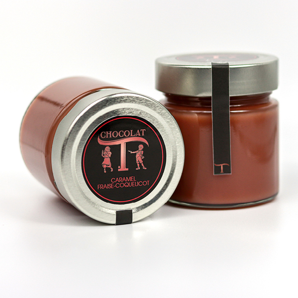 caramel à tartiner caramel framboise et litchi